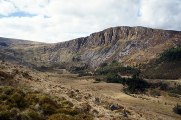 Fototapeta na wymiar Wicklow Mountains.Ireland.Fraughan Rock Glen.