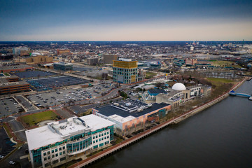 Aerial of Camden New Jersey