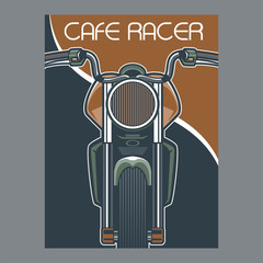 Vintage motorcycle poster - Vector