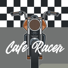 vintage motorcycle labels, badges and design elements, racer, print and banner, emblem, - Vector