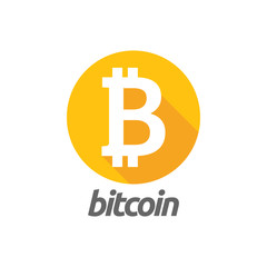 Bitcoin icon graphic design template vector