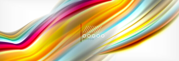 Smooth liquid blur wave background, color flow concept, illustration