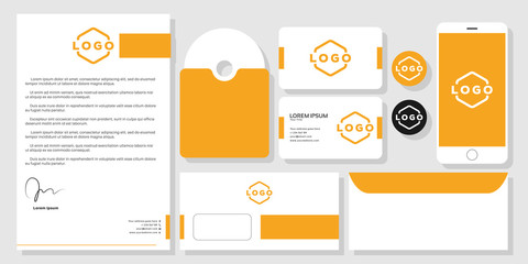 Stationery mockup design branding template