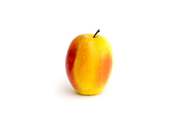 Naklejka na ściany i meble Yellow apple. Sliced. On a white background. Healthy eating.