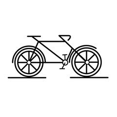 cute bicycle icon , illustration on white background ..