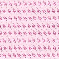 Seamless pink purple Simple leaves pattern