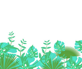 Obraz premium invitation card monstera proton purple