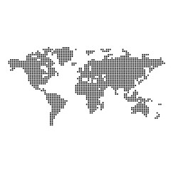 world map free from map style on background vector illustration