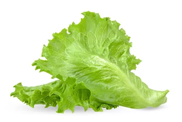 Fotobehang Lettuce isolated on white with clipping path © khumthong