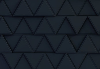 Two tone triangle extruded abstract background. 3D