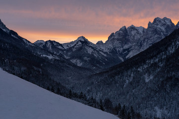 Sonnenaufgang Österreich Alpen