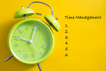 Time Management Concept With Clock