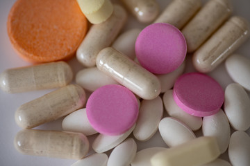 Close up shot of prescription drugs