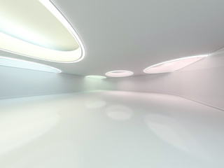 Abstract modern architecture background. 3D rendering