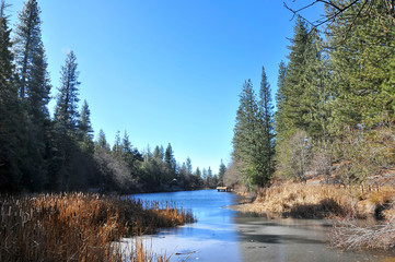 View over Hemet Lake, Southern California