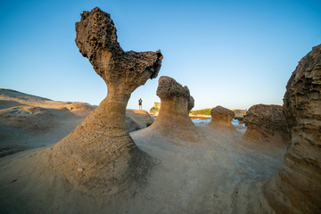 Bizarre Rock Formations in Yehliu Geopark Taiwan
