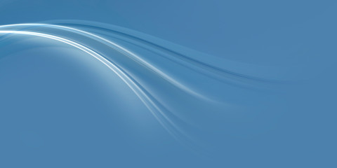 Obraz premium Abstract fractal blue background with wave