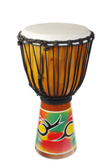  Djembe on a white background. Isolated on white