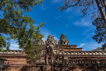 Naklejka premium Ta Keo temple ruins at Angkor, Siem Reap Province, Cambodia