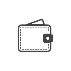 Wallet icon graphic design template vector