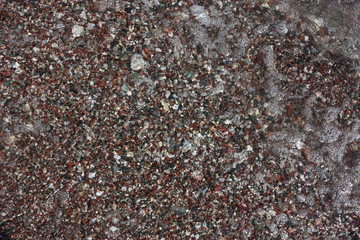 Pebbles in the sea water