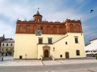 Obraz premium Town Hall with clock tower. Tarnow, Poland.