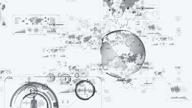 Futuristic GUI (Graphical user interface) concept.