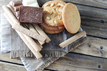 cookies and sweet tubes
