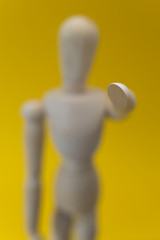 Mannequin pointing at you.  Concept.