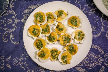 Scallops with Vietnamese Spices served at a Restaurant in Mui Ne, Vietnam