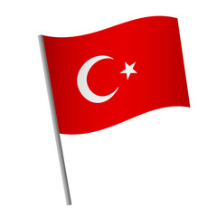 Turkey flag icon.