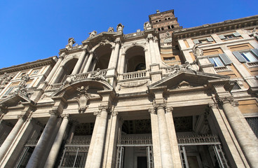 Basilica di Santa Maria Maggiore, the largest Catholic Church dedicated to Virgin Mary in Rome, Italy