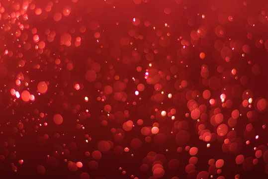 abstractr Ruby red background with blur bokeh light effect