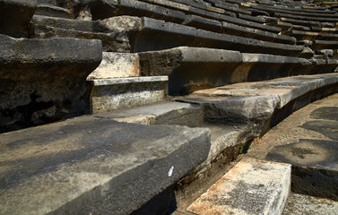 Stone steps and benches