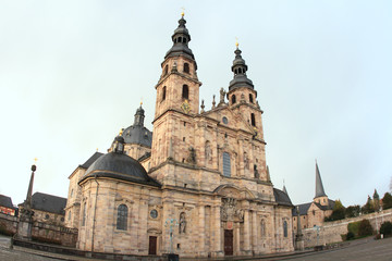 Fototapeta na wymiar Fulda Cathedral,the burial place of Saint Boniface and landmark in Germany