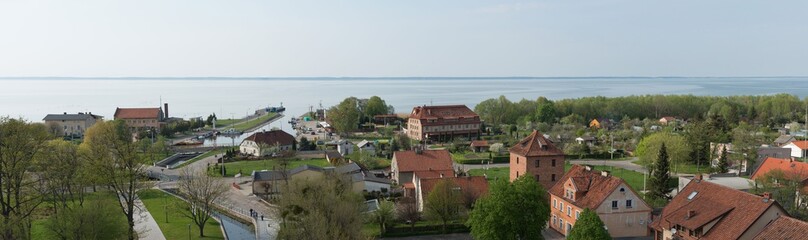 panorama of Malbork in Poland