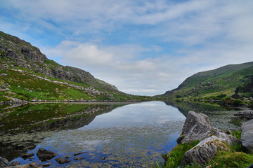 Lake at the road - Ireland
