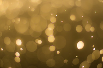 abstractr Gold background with blur bokeh light effect