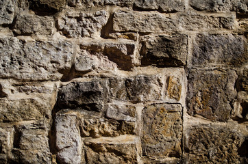 Old red brick wall texture.