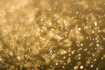 abstractr Gold background with blur bokeh light effect