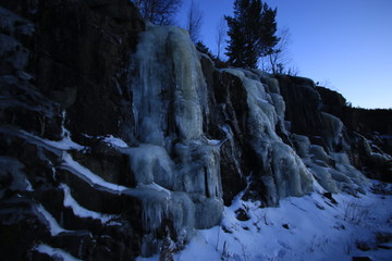 Höga Kusten Rotsidan Schweden Winterlandschaft 
