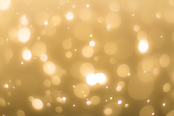 abstractr Gold background with blur bokeh light effect