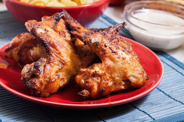 Tasty baked chicken wings