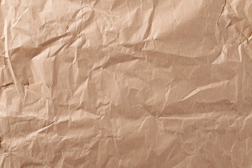 Wrinkly cardboard paper background and texture