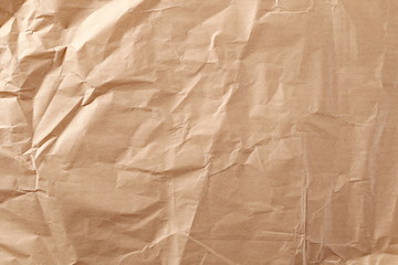 Wrinkly cardboard paper background and texture