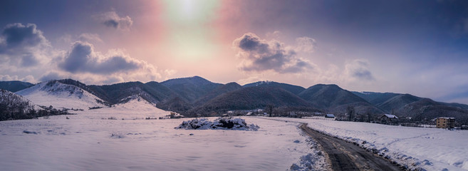 winter country panorama