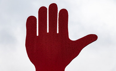 Ausgestreckte Hand