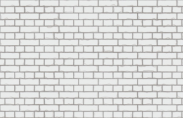 Fototapeta na wymiar white brick stone wall 3d illustration 40x29cm 300dpi