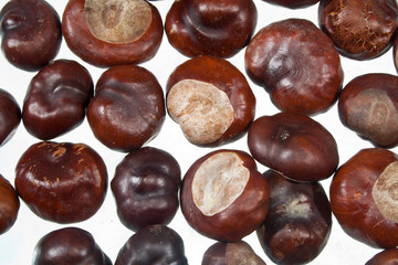 many nuts as background