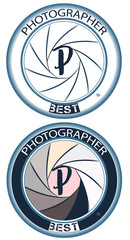 Fashion photographer logotype or badge  for design